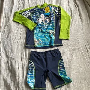 Swim suit set NWT. Size 10. SPF 50. Ocean theme.